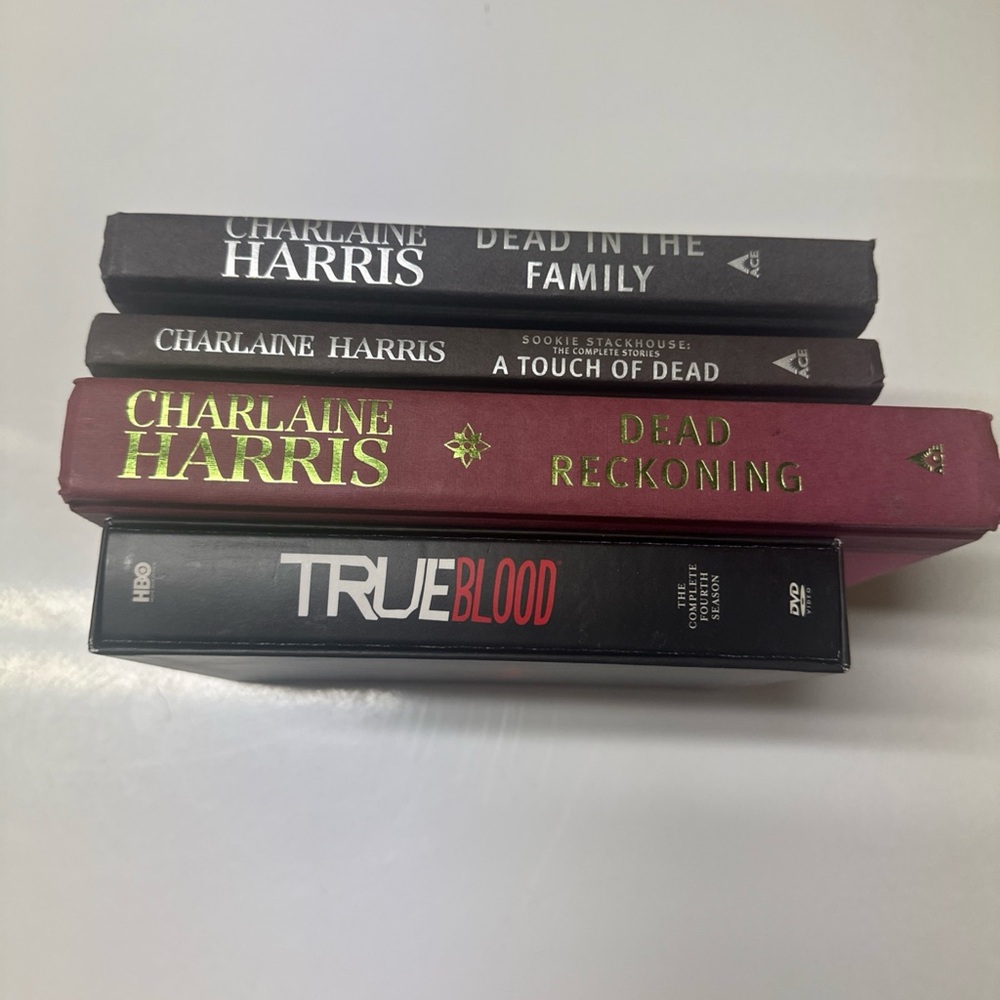 Charlene Harris first Edition 3 Book Lot Sookie Stackhouse True Blood Season 4